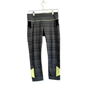 Lululemon Pace Rival Crop 22" Women's 8 Space Dye Twist Dark Slate Fatigue Green